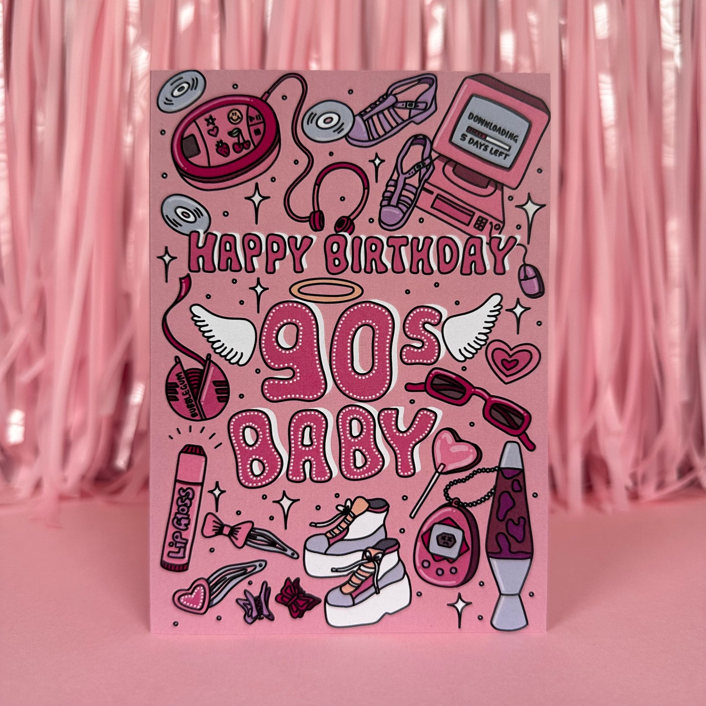 90s Baby - Birthday Card