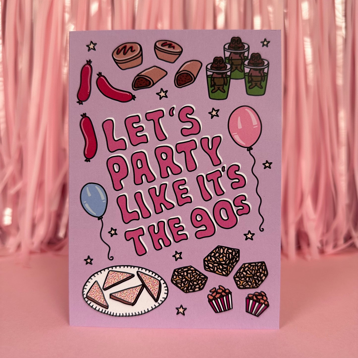 90s Party - Birthday Card