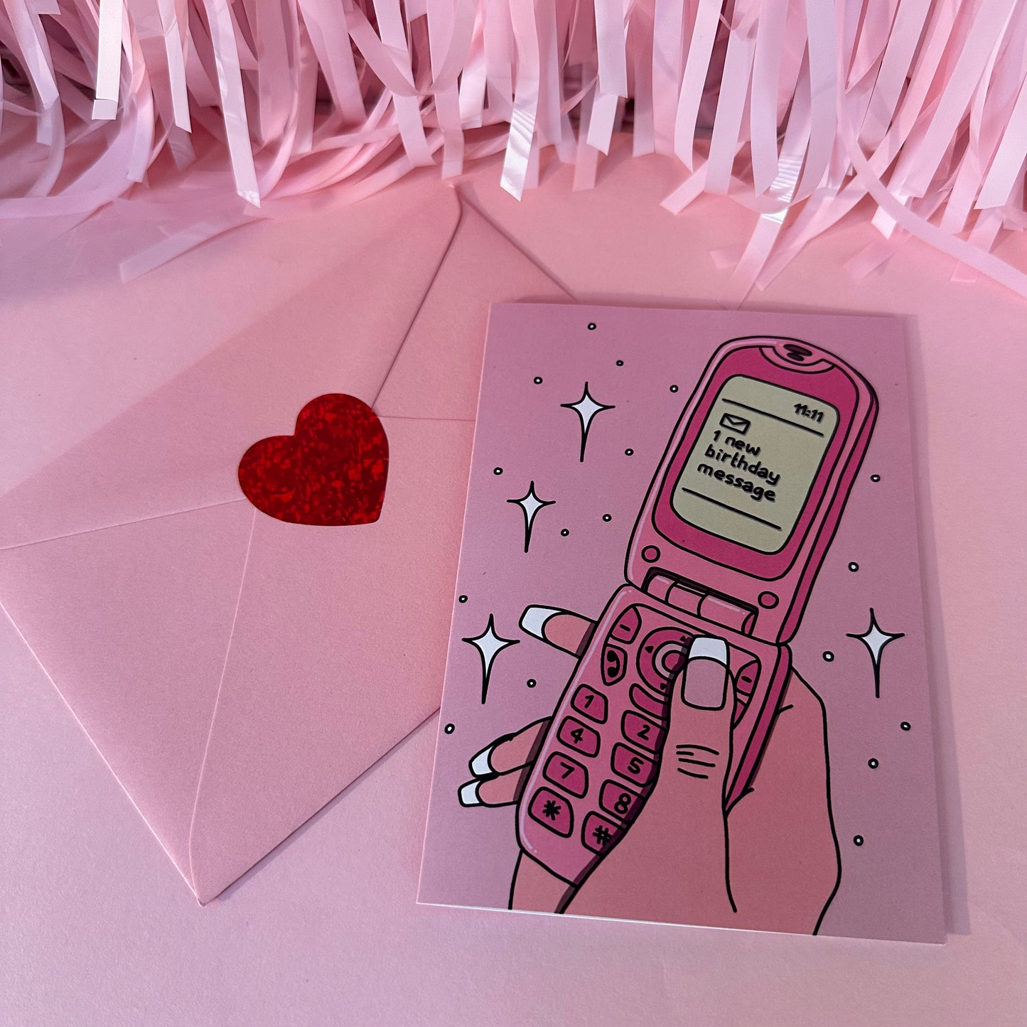 Flip phone - Birthday Card