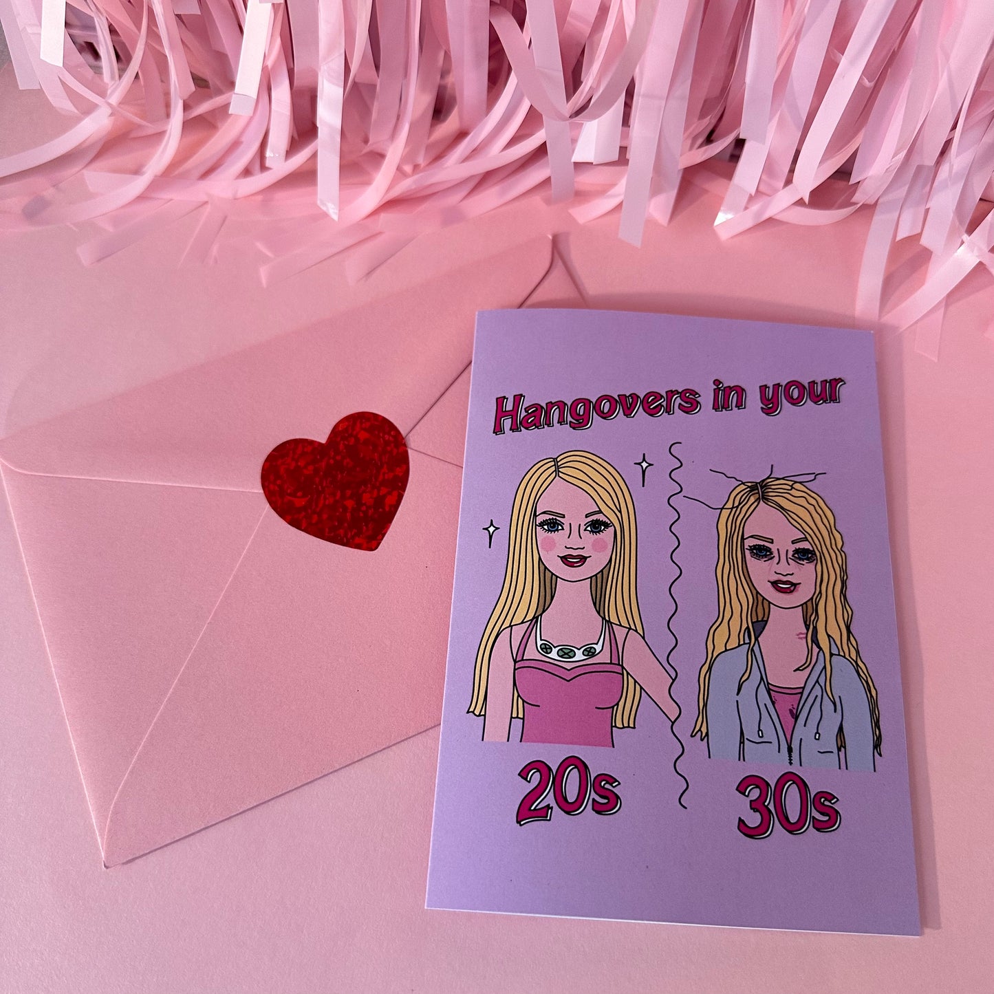 Hungover Barbie - Birthday Card