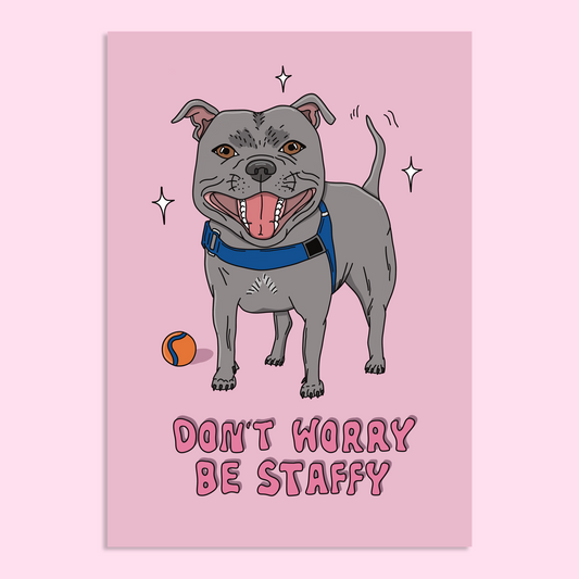 Staffy - Print A5